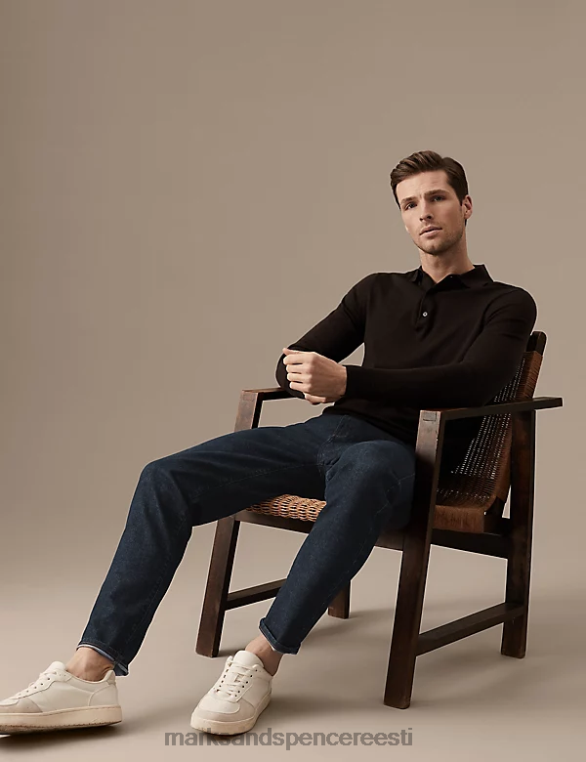 Riietus ee Marks & Spencer mehed kitsenevad venivad teksad tume indigo NZTRN7037