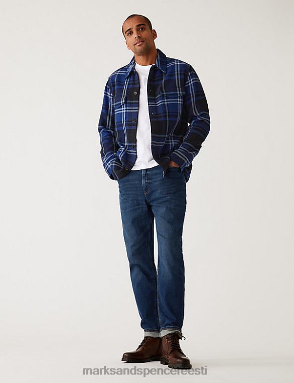 Riietus ee Marks & Spencer mehed kitsenevad vintage pesu venivad teksad indigo NZTRN5751