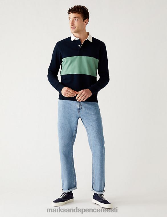 Riietus ee Marks & Spencer mehed lahtised jäigad vintage pesuteksad helesinine NZTRN6352