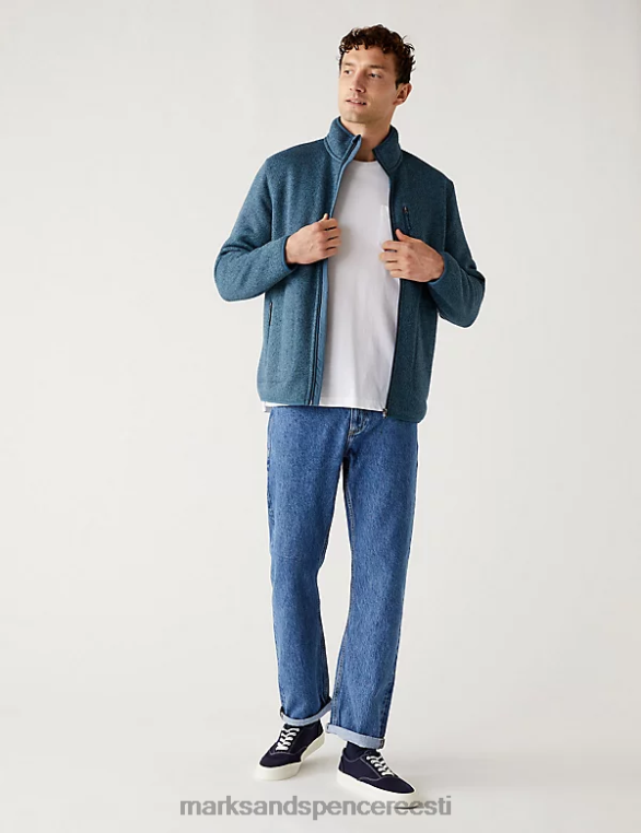 Riietus ee Marks & Spencer mehed lahtised jäigad vintage pesuteksad keskmine sinine NZTRN5970