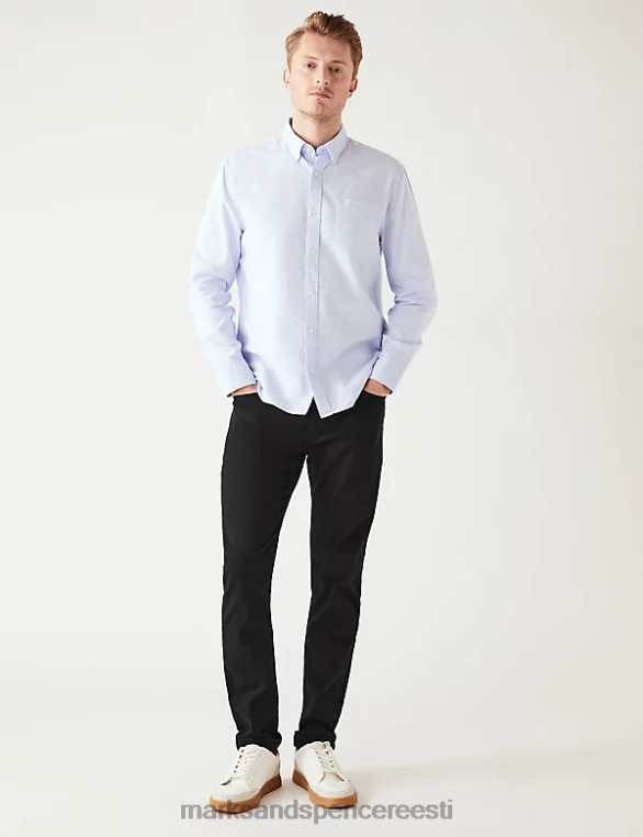 Riietus ee Marks & Spencer mehed slim fit 360 painduvad teksad must NZTRN6319