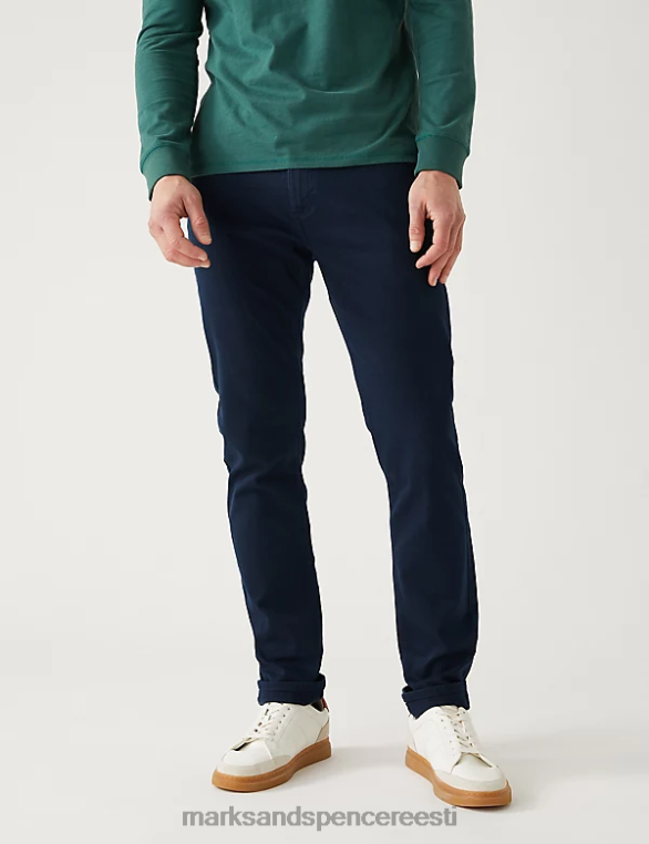 Riietus ee Marks & Spencer mehed slim fit 360 painduvad teksad sinine/must NZTRN7183