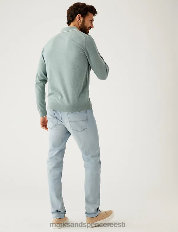 Riietus ee Marks & Spencer mehed slim fit stretch teksad jääsinine NZTRN5468