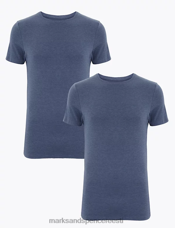 Riietus ee Marks & Spencer mehed 2pk heatgen light termiline lühikeste varrukatega topp denim NZTRN7004