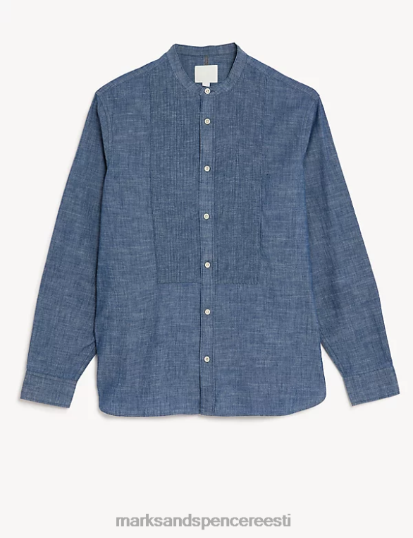 Riietus ee Marks & Spencer mehed Hyde puhtast orgaanilisest puuvillast õhtusöök chambray NZTRN4921