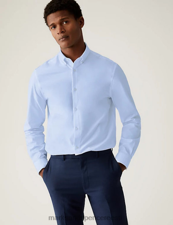 Riietus ee Marks & Spencer mehed Slim fit ülim veniv särk sinine NZTRN5270