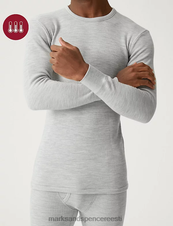 Riietus ee Marks & Spencer mehed heatgen maksimaalne termiline pikkade varrukatega topp hall mergel NZTRN5767