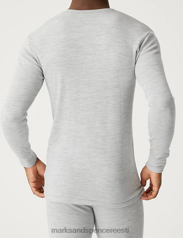 Riietus ee Marks & Spencer mehed heatgen maksimaalne termiline pikkade varrukatega topp hall mergel NZTRN5767