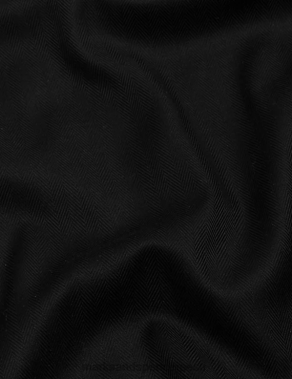 Riietus ee Marks & Spencer mehed kohandatud istuvusega puhtast puuvillast kalasabast särk must NZTRN6752
