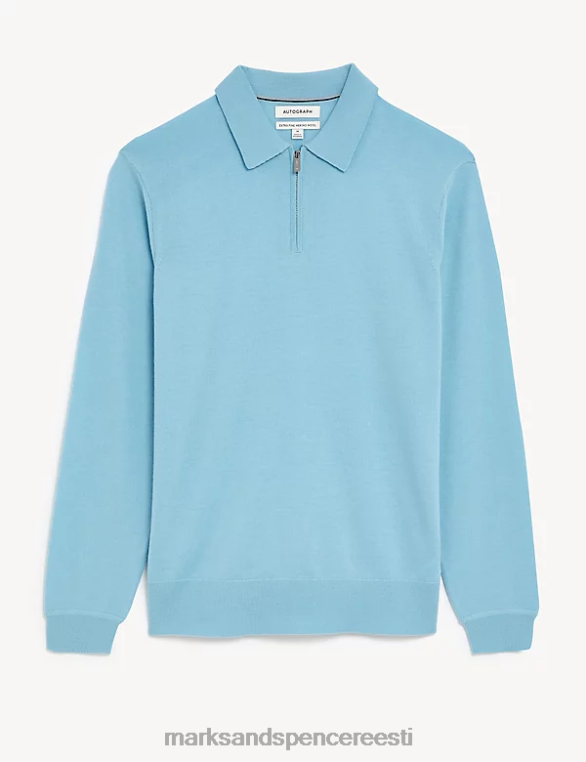 Riietus ee Marks & Spencer mehed puhas ülipeen meriinovillast kootud polo pardi muna NZTRN7065