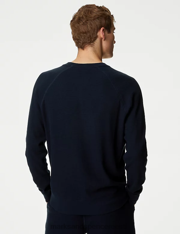 Riietus ee Marks & Spencer mehed puhtast puuvillast loungewear dressipluus merevägi NZTRN7162