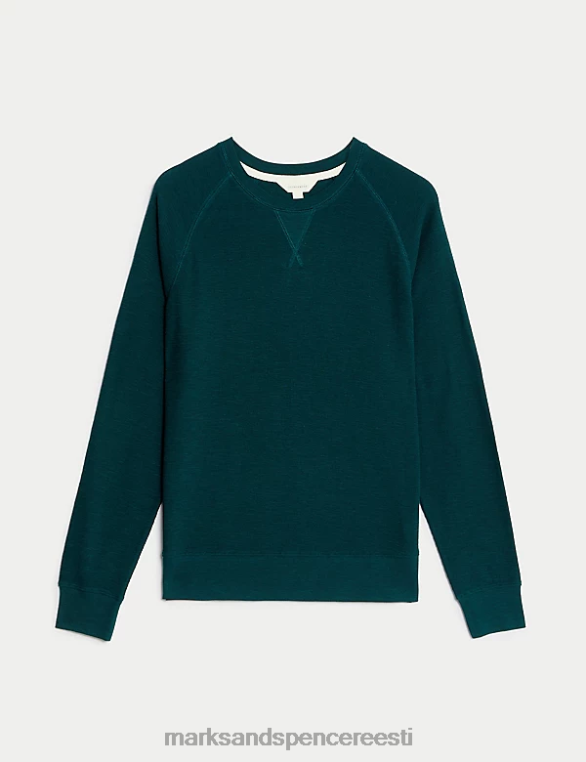 Riietus ee Marks & Spencer mehed puhtast puuvillast loungewear dressipluus tumeroheline NZTRN6824