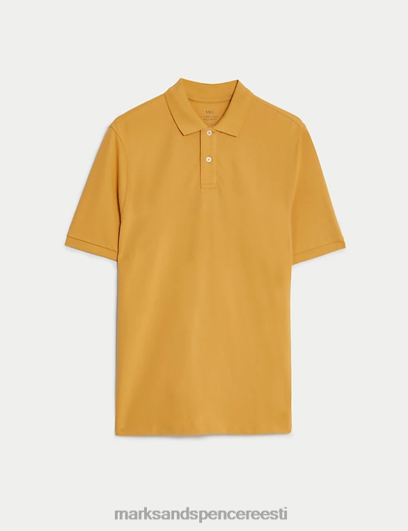 Riietus ee Marks & Spencer mehed puhtast puuvillast pikee polosärk kullast NZTRN213