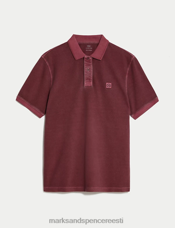 Riietus ee Marks & Spencer mehed puhtast puuvillast polosärk marja NZTRN7215