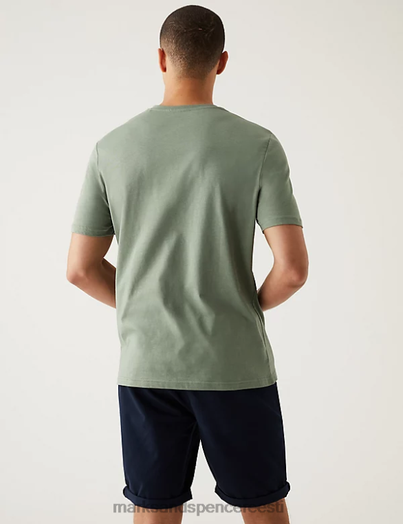 Riietus ee Marks & Spencer mehed puhtast puuvillast v-kaelusega T-särk oonüks NZTRN5206