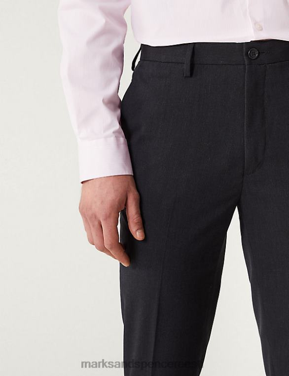 Riietus ee Marks & Spencer mehed slim fit puuvillane rikkalikult veniv triibuline särk roosa NZTRN6929