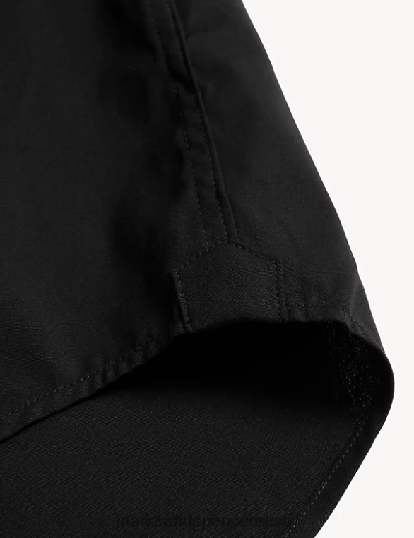 Riietus ee Marks & Spencer mehed tavalise istumisega puhtast puuvillast õhtusöök must NZTRN6570