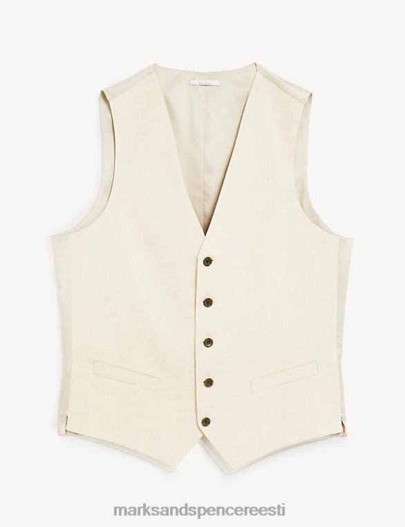 Riietus ee Marks & Spencer mehed Itaalia linane imevest neutraalne NZTRN6230