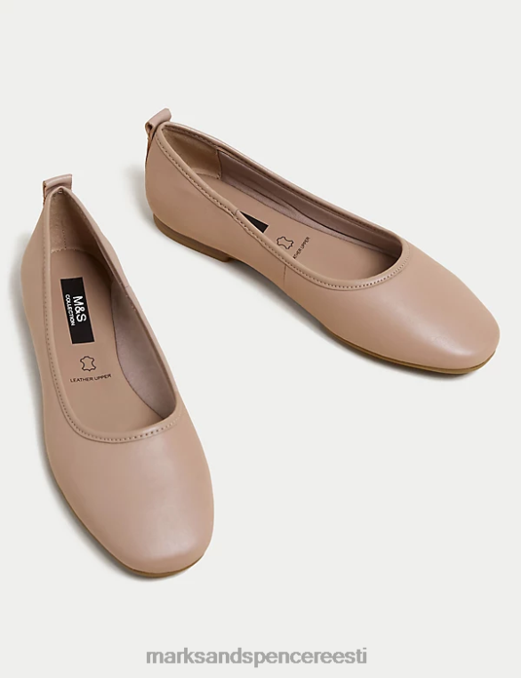 jalatsid ee Marks & Spencer naised nahast balletipumbad opaal NZTRN913