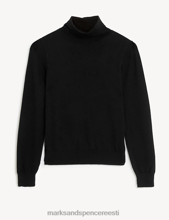 Riietus ee Marks & Spencer naised rullkaelusega hüppaja must NZTRN1351