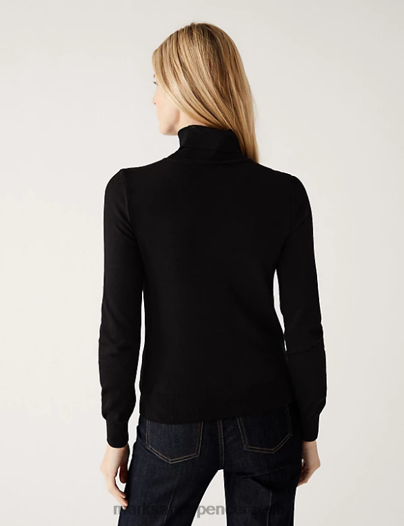 Riietus ee Marks & Spencer naised rullkaelusega hüppaja must NZTRN1351