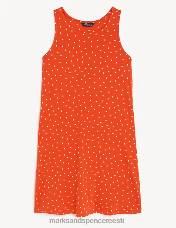 Riietus ee Marks & Spencer naised jersey trükitud mini kiikkleit apelsini segu NZTRN1236