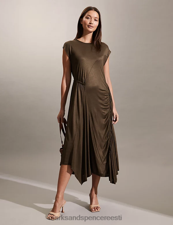 Riietus ee Marks & Spencer naised rühikas midi vahetuskleit pruun NZTRN2011