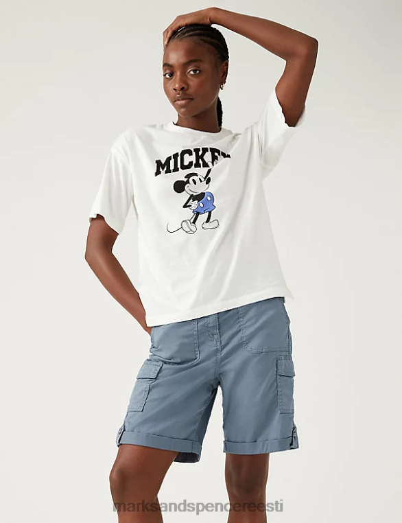 Riietus ee Marks & Spencer naised lyocell rich cargo tee värvitud lühikesed püksid keskhall NZTRN958