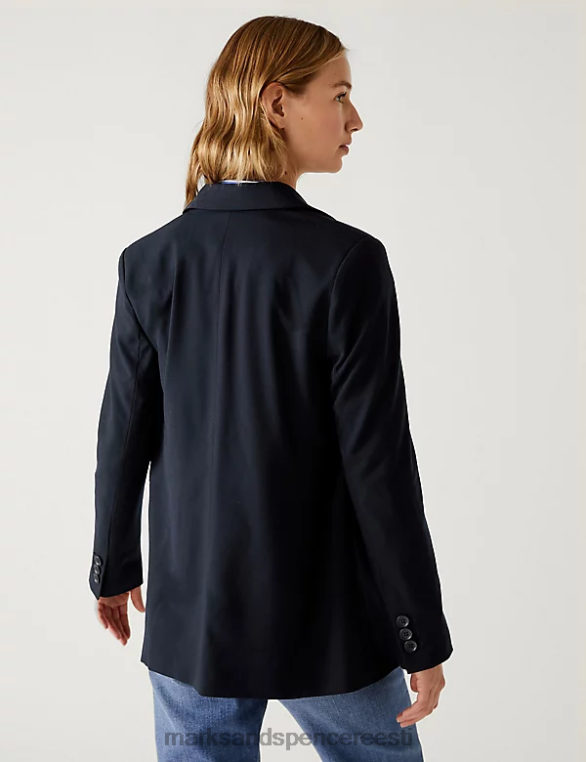 Riietus ee Marks & Spencer naised lõdvestunud ühe rinnaga bleiser merevägi NZTRN2899