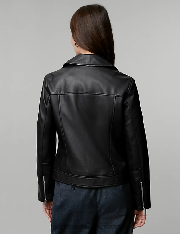 Riietus ee Marks & Spencer naised nahast biker jope must NZTRN1142