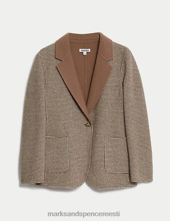 Riietus ee Marks & Spencer naised puhtast villast kerge jakk kaamel NZTRN1079