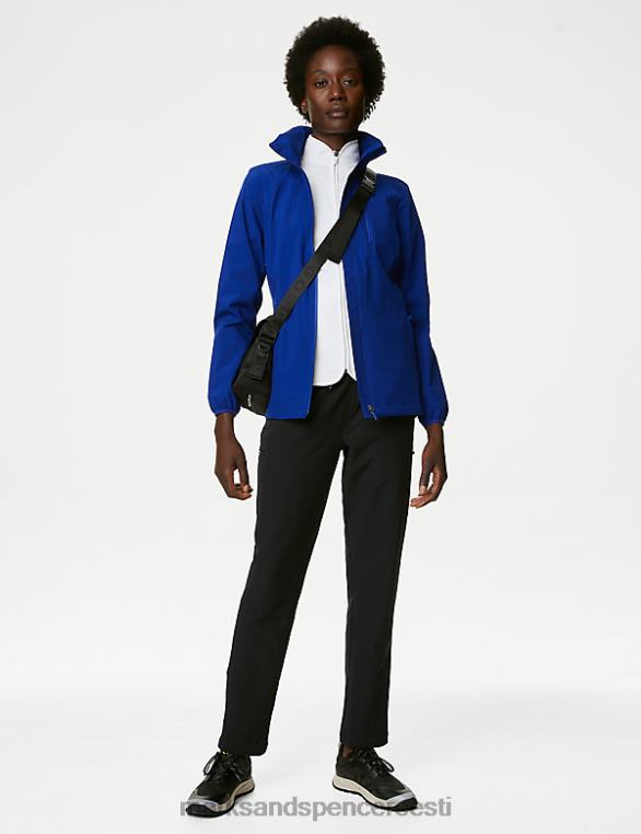 Riietus ee Marks & Spencer naised stormwear ultra tõmblukuga kapuutsiga jope koobalt NZTRN3302