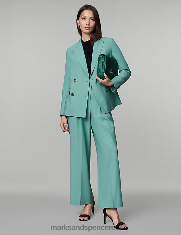 Riietus ee Marks & Spencer naised villarikas kahe rinnaga bleiser sinine NZTRN349