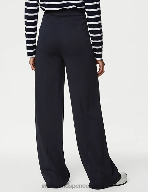 Riietus ee Marks & Spencer naised jersey laia säärega püksid tume merevägi NZTRN630