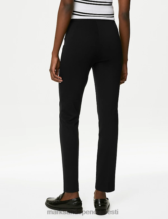Riietus ee Marks & Spencer naised jersey slim fit pahkluu grazer püksid must NZTRN1924
