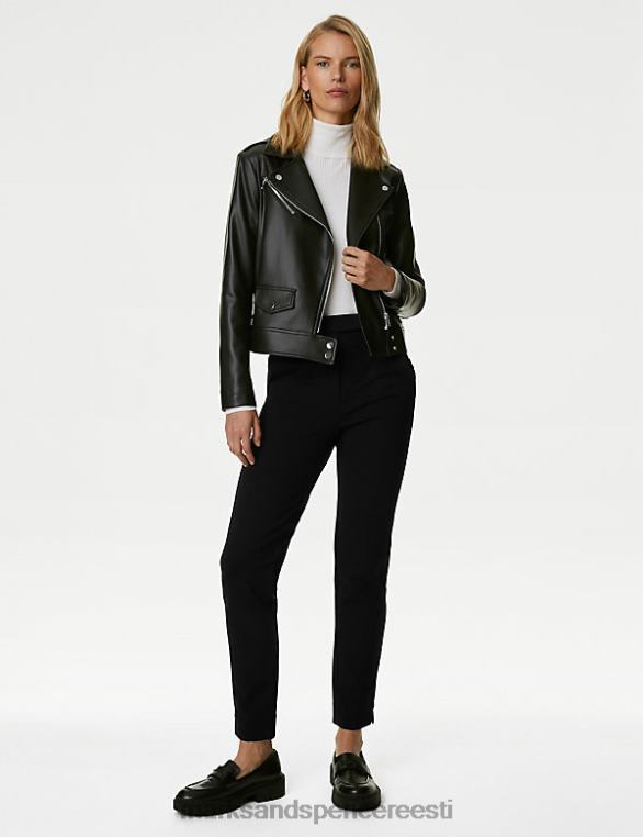 Riietus ee Marks & Spencer naised jersey slim fit pahkluu grazer püksid must NZTRN3222