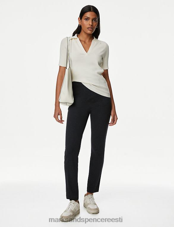 Riietus ee Marks & Spencer naised jersey slim fit pahkluu grazer püksid süsi NZTRN2249