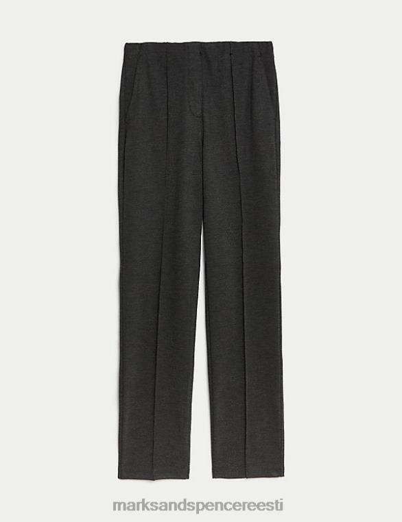 Riietus ee Marks & Spencer naised jersey toimsed sirge säärega püksid süsi NZTRN1667