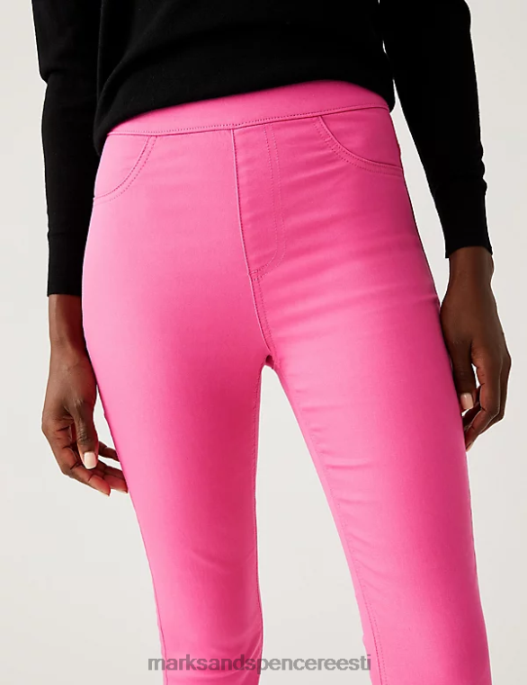 Riietus ee Marks & Spencer naised kõrge vöökohaga jeggings õitsema NZTRN70