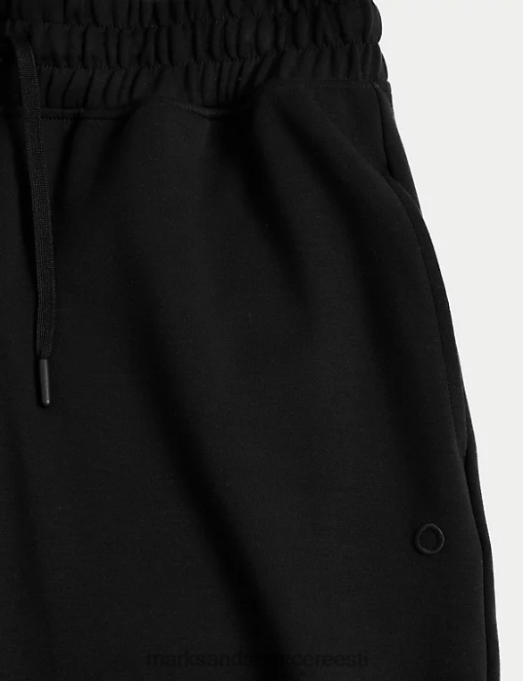Riietus ee Marks & Spencer naised kõrge vöökohaga laiad säärepüksid must NZTRN2262