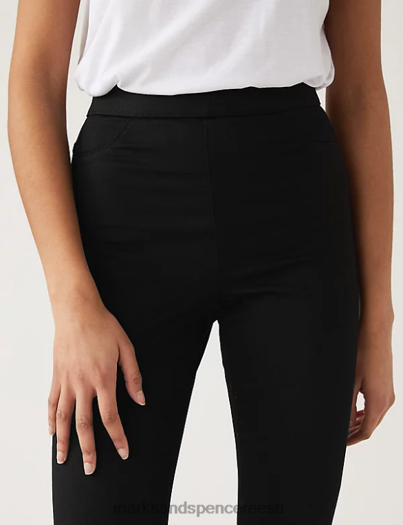 Riietus ee Marks & Spencer naised põletatud jeggings must NZTRN3059