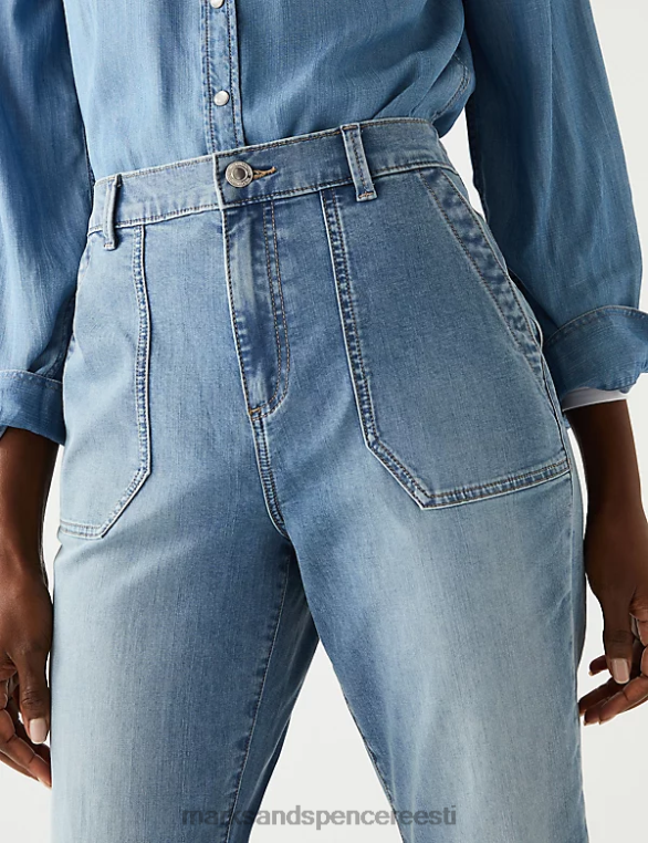 Riietus ee Marks & Spencer naised puuvillarikkad slim fit sörkijad denim NZTRN389