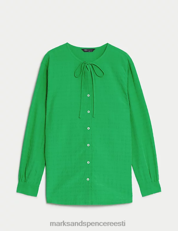 Riietus ee Marks & Spencer naised Modal rikas õngejada pluus hapuroheline NZTRN1270
