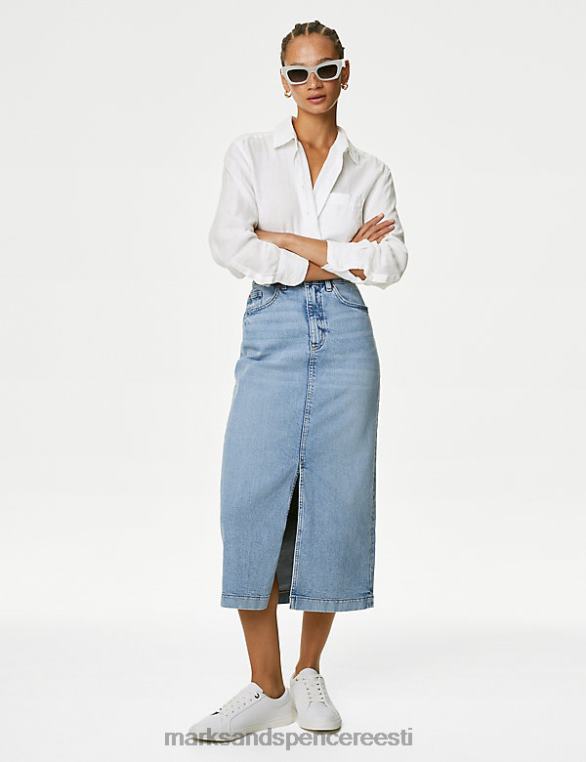 Riietus ee Marks & Spencer naised puhas linane oversize särk valge NZTRN35
