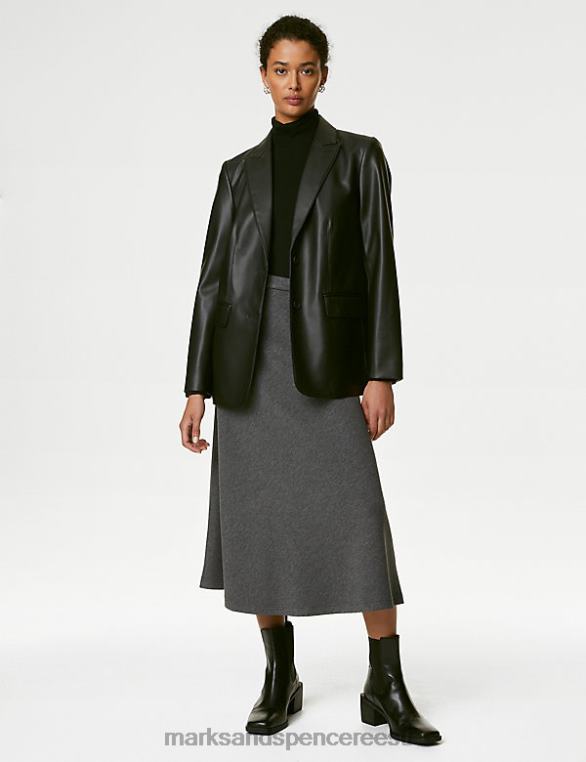 Riietus ee Marks & Spencer naised jersey midi ringi seelik hall mergel NZTRN2072