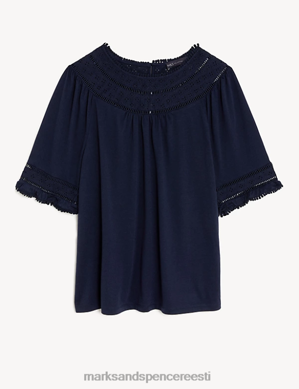 Riietus ee Marks & Spencer naised jersey pitsist sisetükk merevägi NZTRN1274