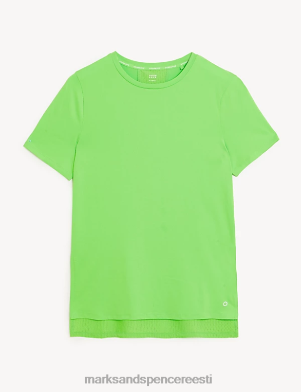 Riietus ee Marks & Spencer naised kühvelkaelusega võrgust seljaosa t-särk lubi NZTRN2093