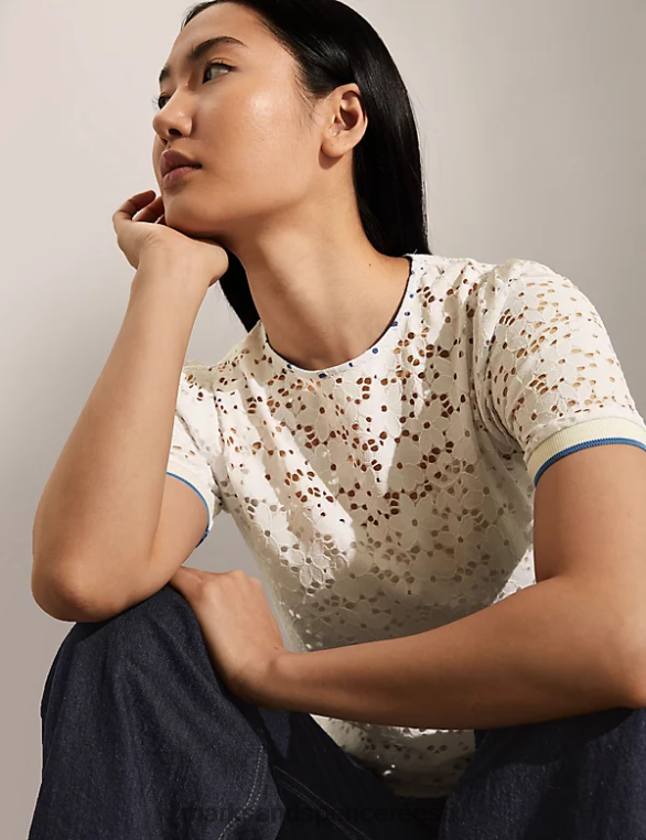 Riietus ee Marks & Spencer naised pitsist t-särk elevandiluust NZTRN2263