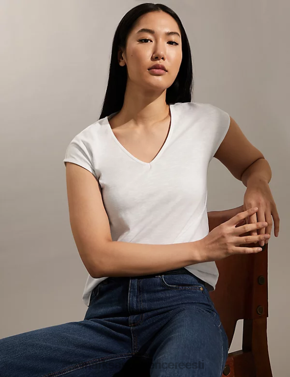 Riietus ee Marks & Spencer naised trikoo t-särk valge NZTRN3252