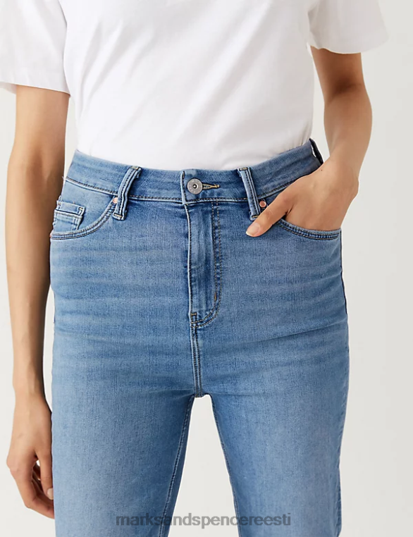 Riietus ee Marks & Spencer naised harper superpehmed sigaretiteksad kerge indigo segu NZTRN3088